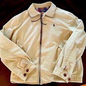 Tan RL Polo zip jacket size L